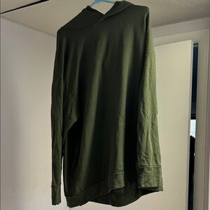 Olive Green Women's Hoodie Sweatshirt